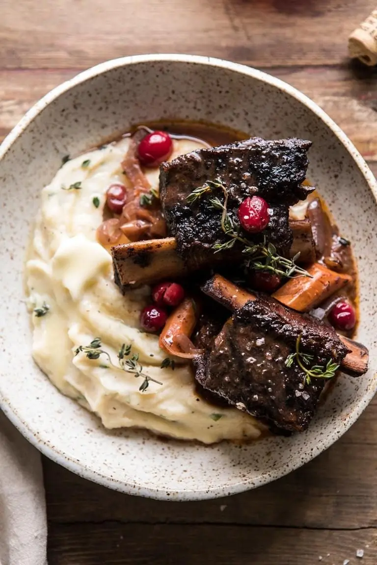 🥩 Braised Beef Short Ribs with Creamy Mashed Potatoes (Fall-Off-The-Bone Good)