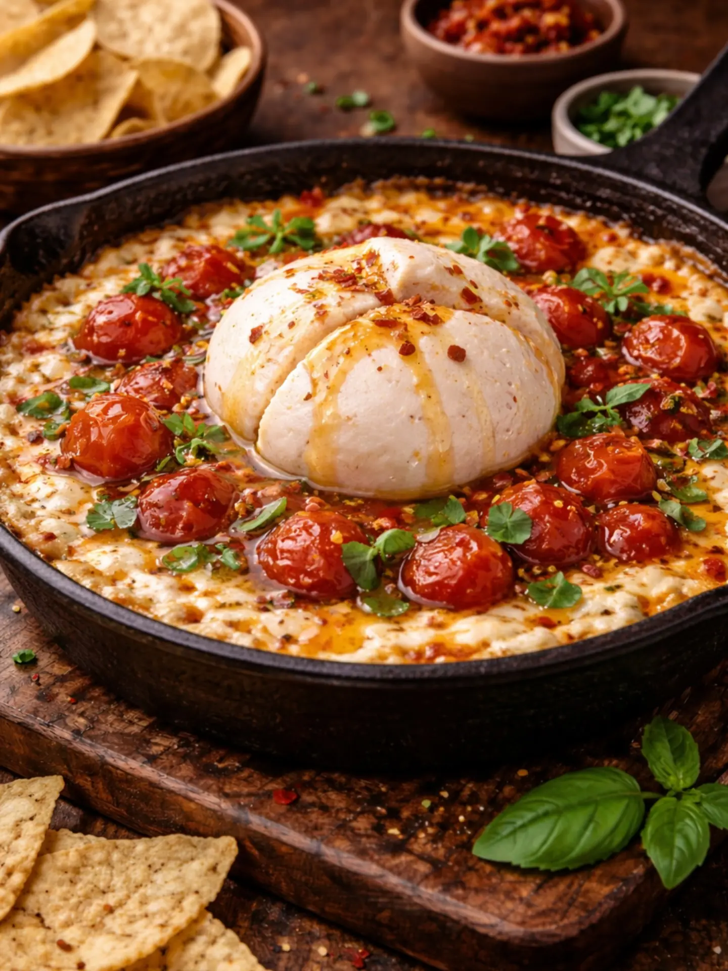 Hot Honey Burrata – Snow-White Silk with a High-Gloss Ruby Mirror