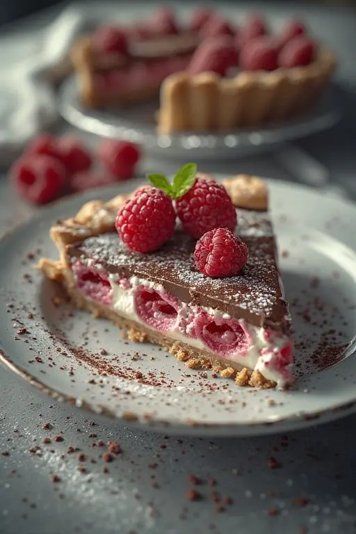 🍫 Chocolate Raspberry Cream Tart