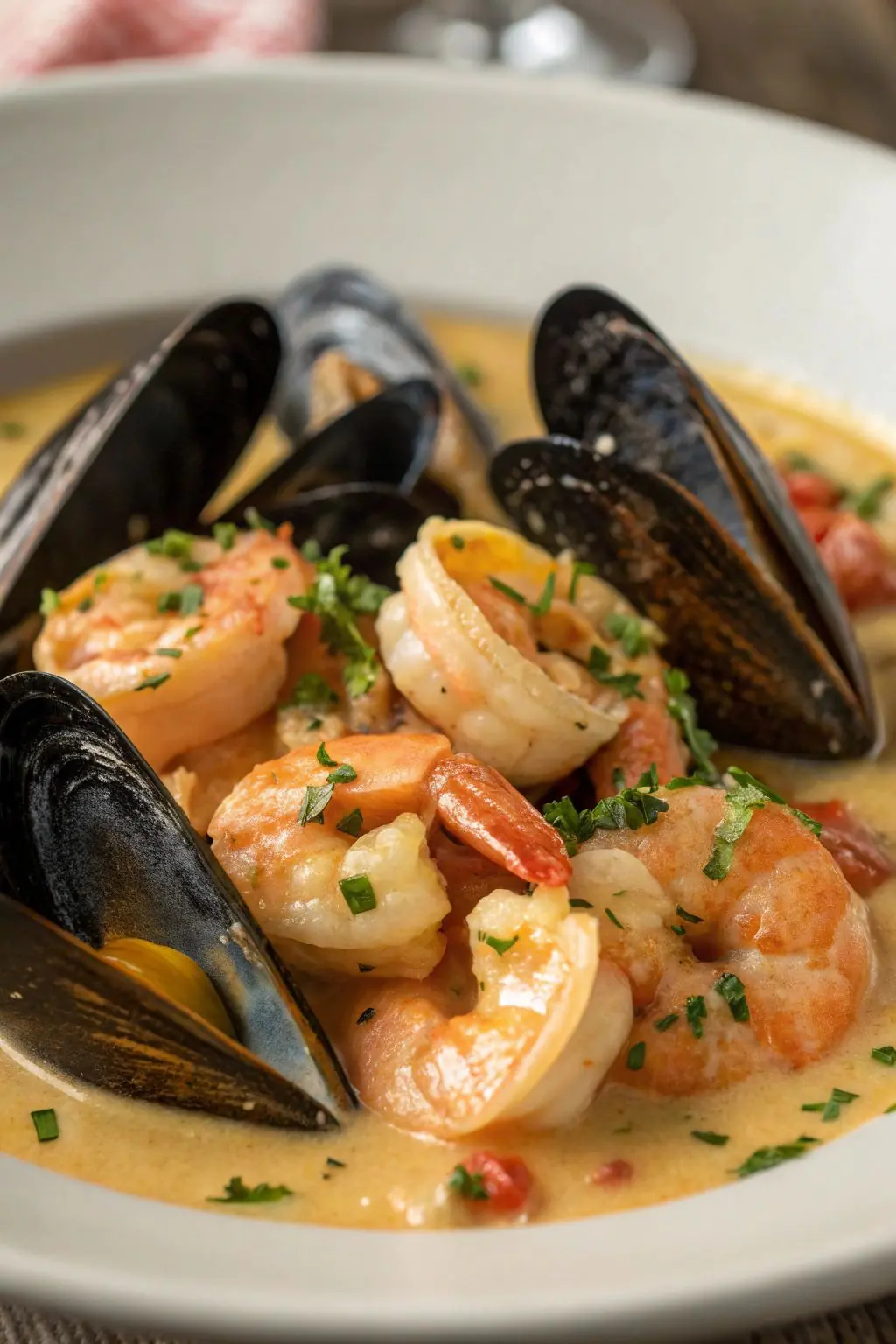 🍤 Creamy Garlic Shrimp & Mussels
