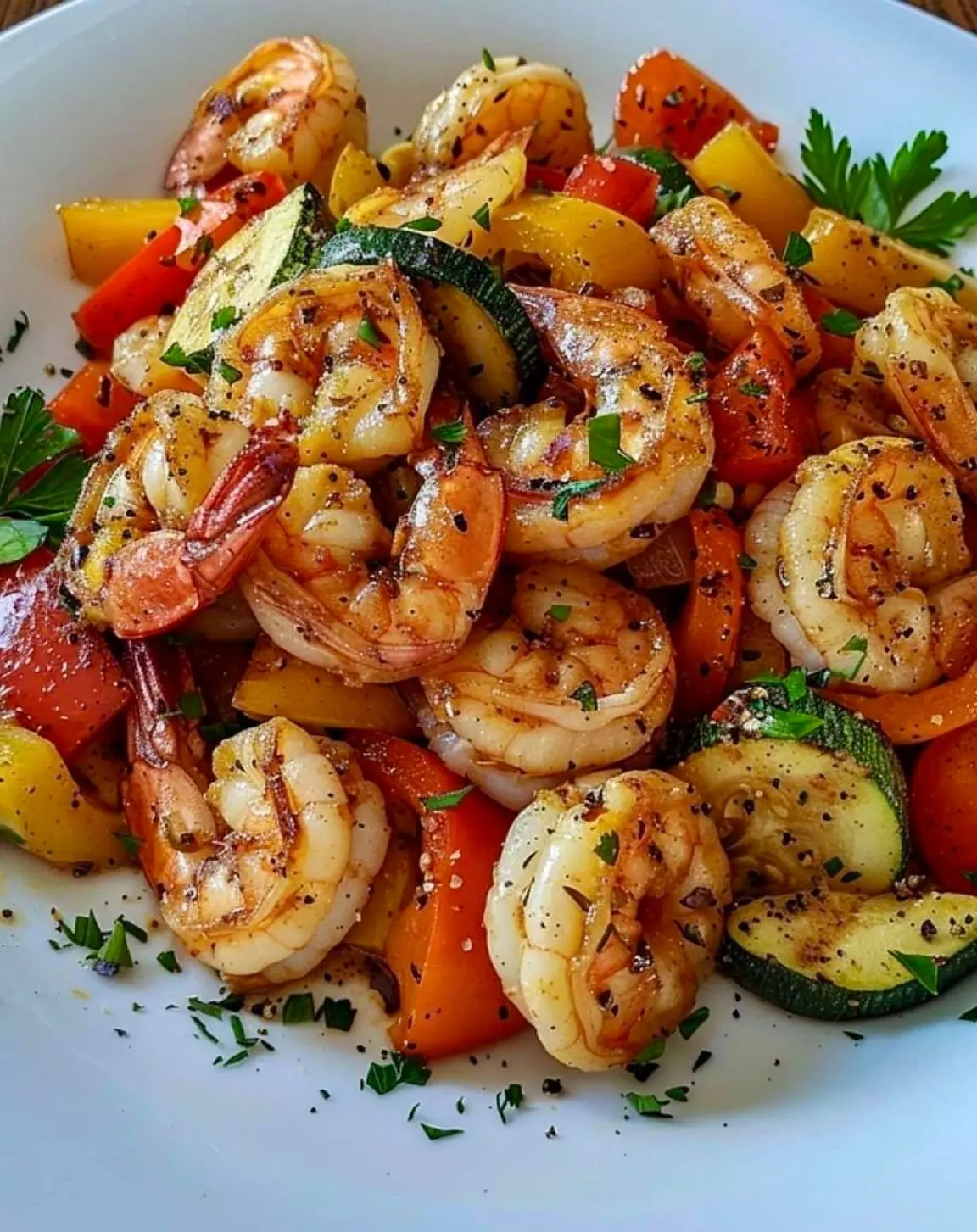 🍤🥦 Garlic Butter Shrimp with Mixed Vegetables
