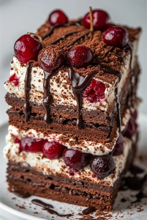 🍫🍒 Chocolate Cherry Layer Cake
