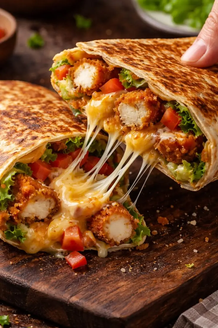 🌯🔥 Crispy Chicken Cheese Quesadilla (Street-Style Comfort Food)
