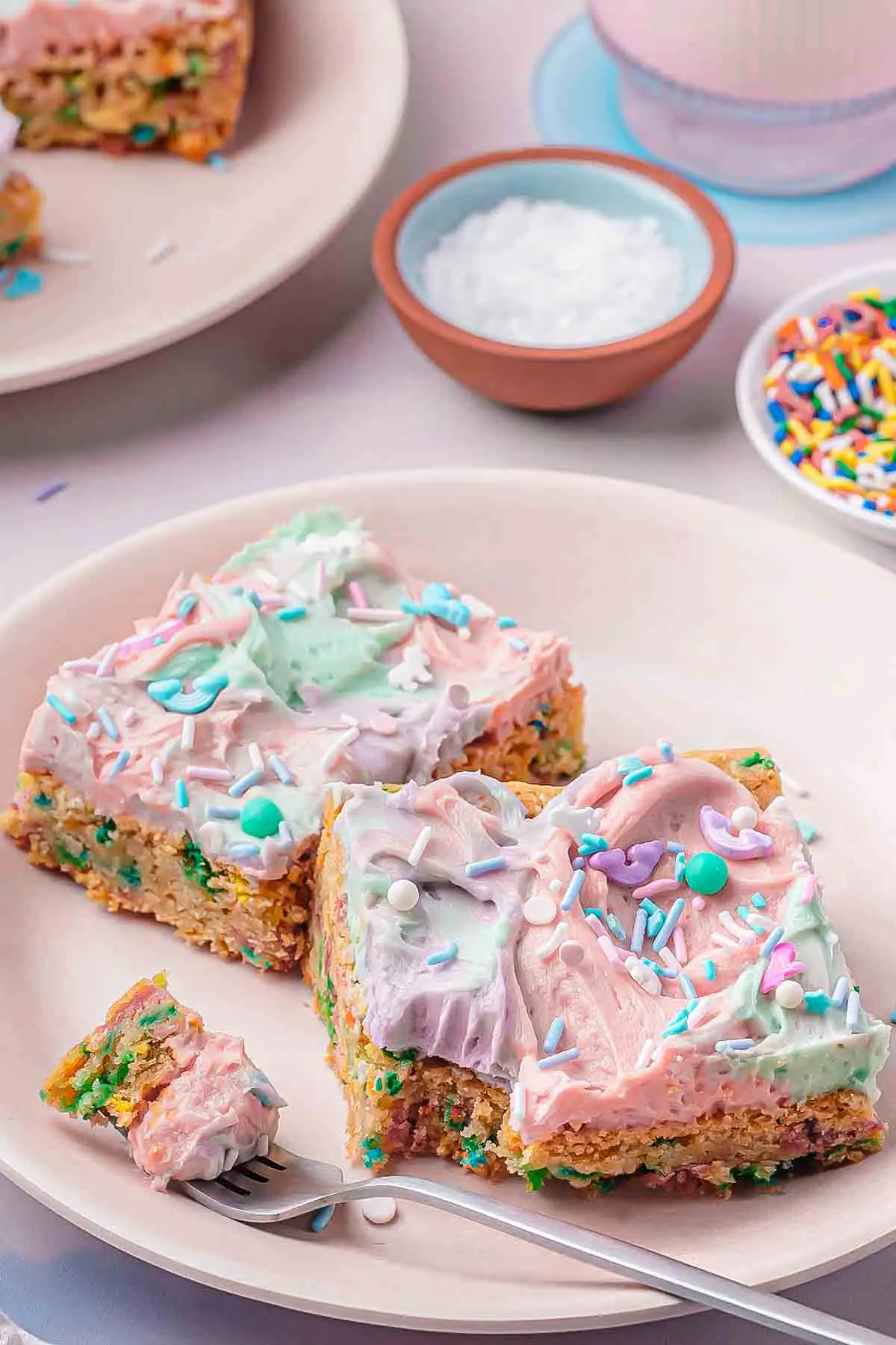 Funfetti Bars – Shattered-Gold Crust with a High-Gloss Pearl Mirror