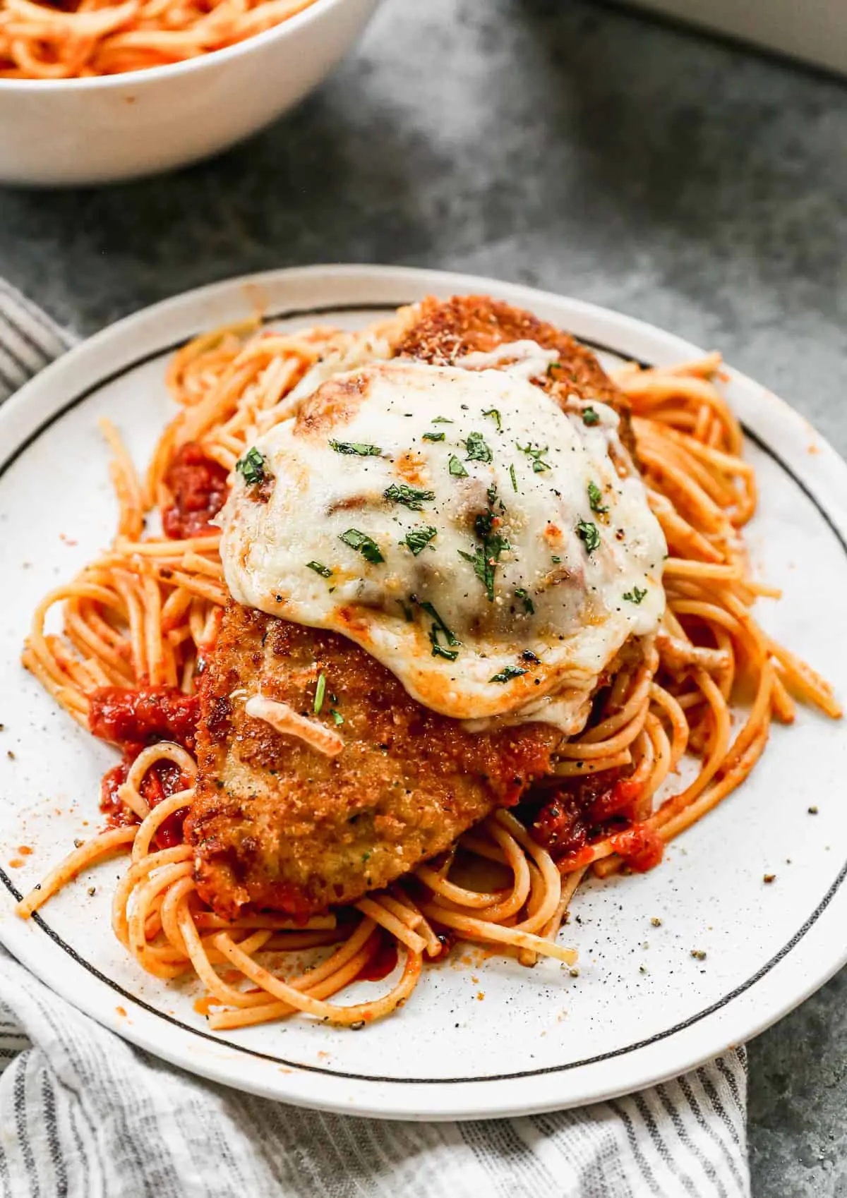 Chicken Parmesan – Shattered-Gold Crust with a High-Gloss Ruby Mirror