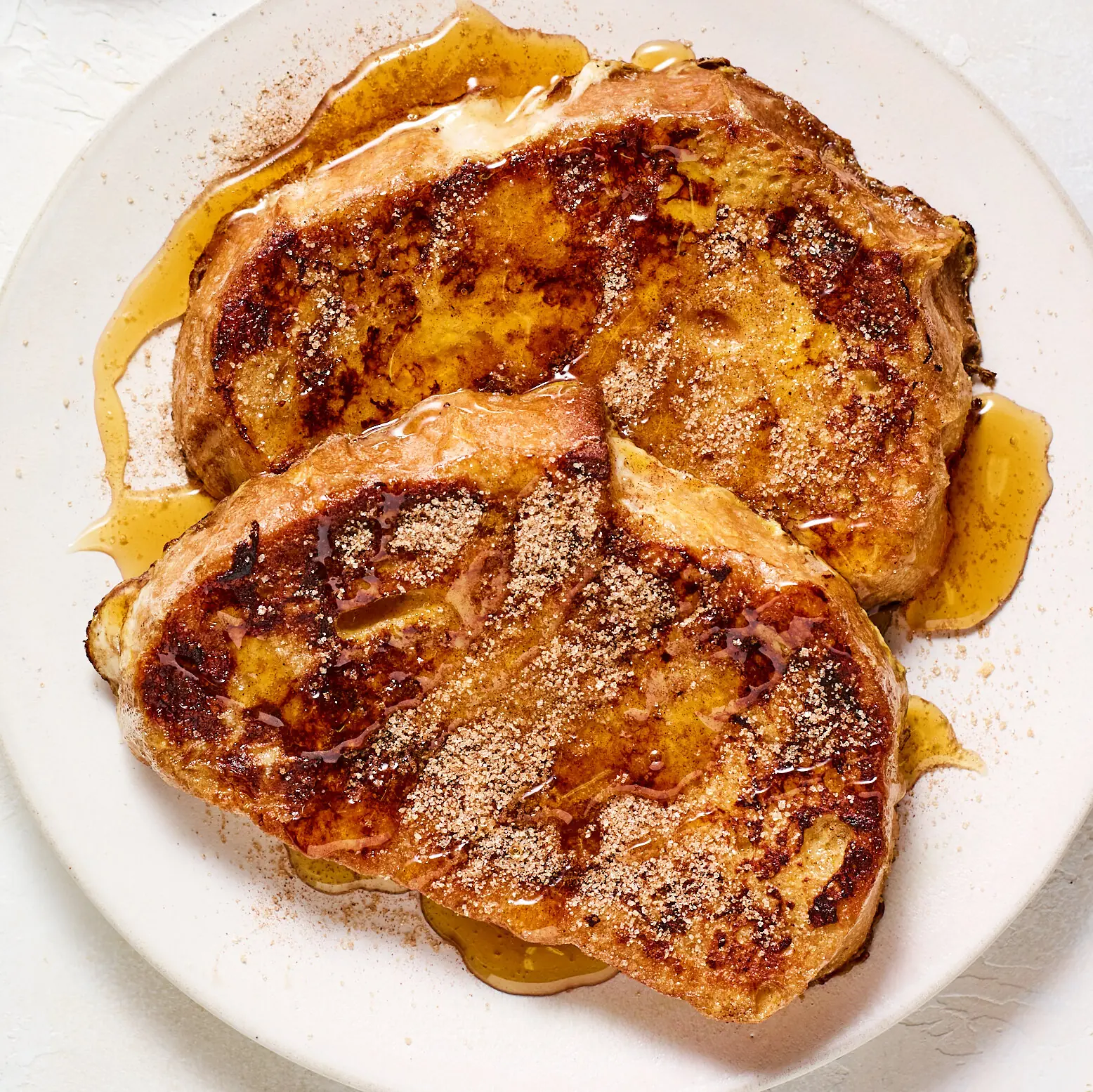Torrijas (Spanish Style French Toast) – Shattered-Gold Crust with a High-Gloss Pearl Mirror