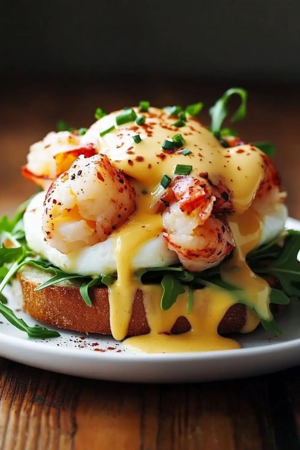 🦞 Lobster Eggs Benedict (Rich, Creamy & Elevated Brunch)