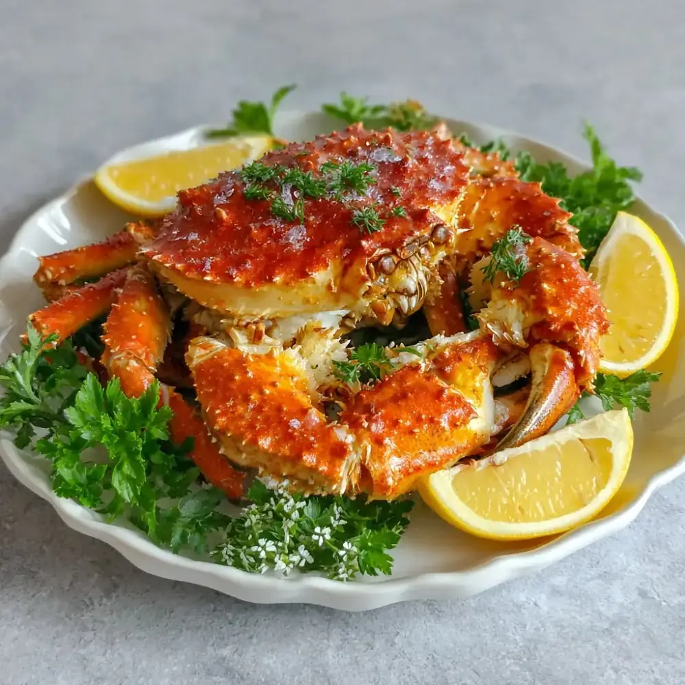 🦀🔥 Garlic Butter Baked Crab