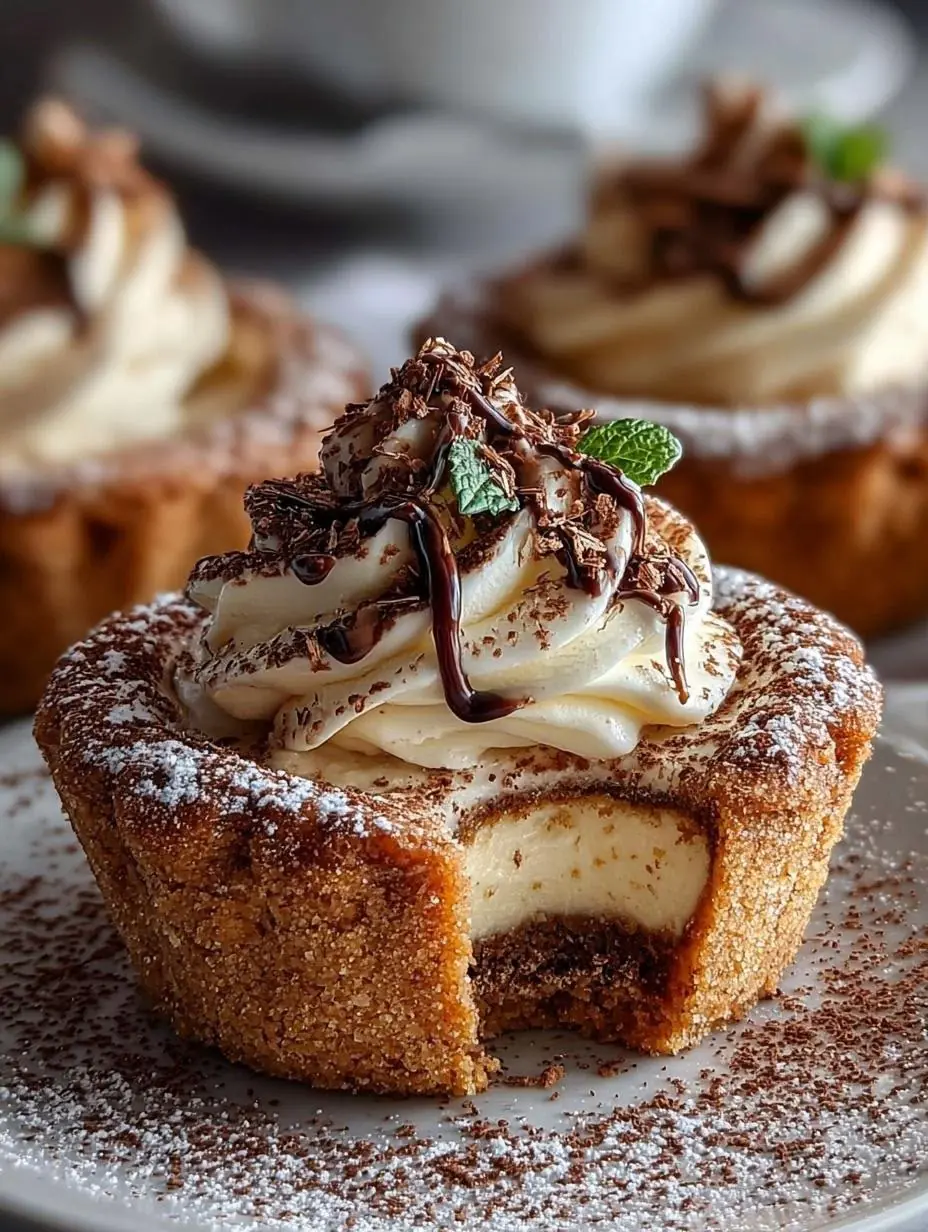 🍫✨ Mini Churro Cheesecake Cups