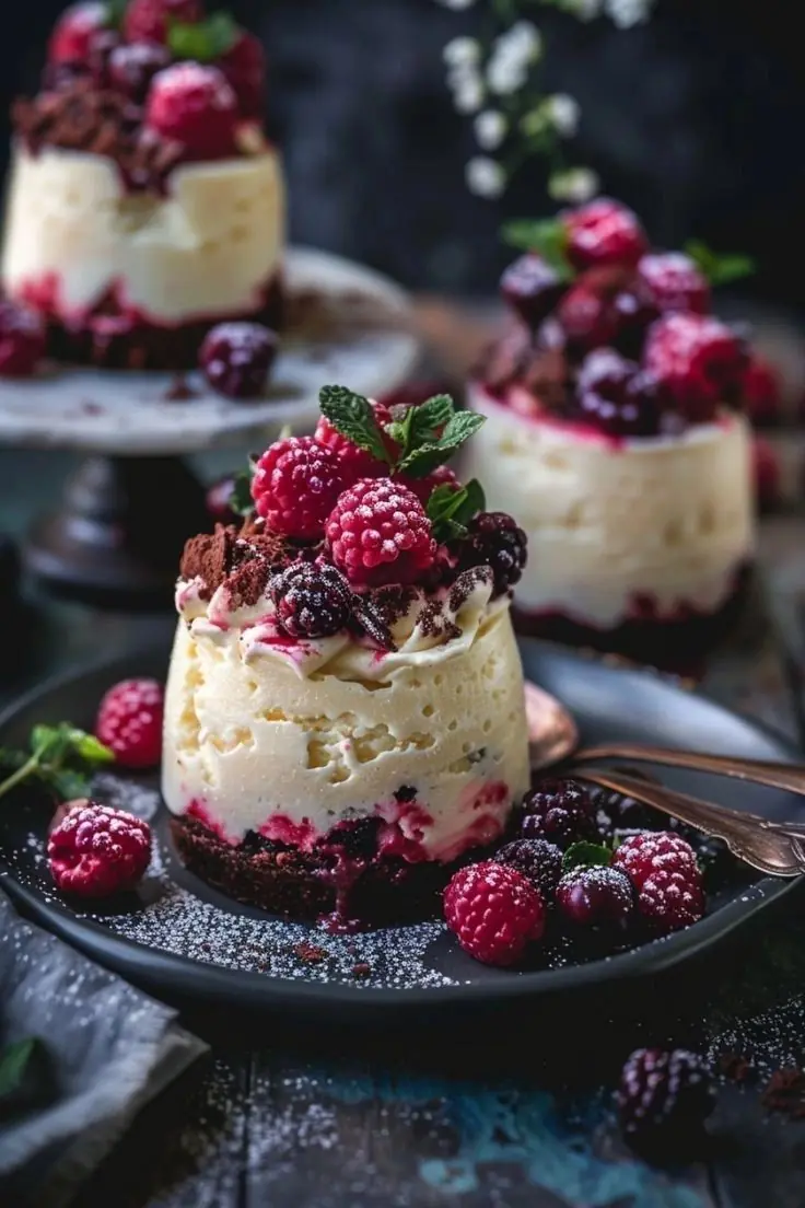🍓🍰 Mini Berry Cheesecakes