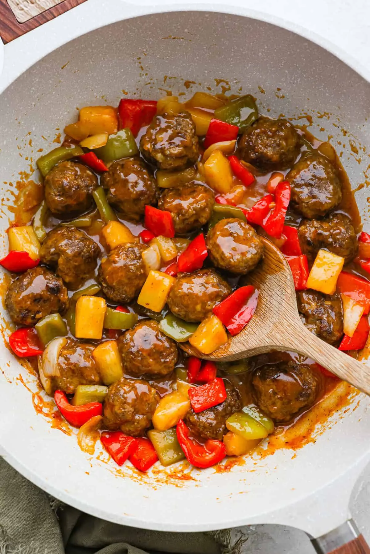 Sweet and Sour Meatballs – Shattered-Gold Crust with a Zesty Pineapple Silk