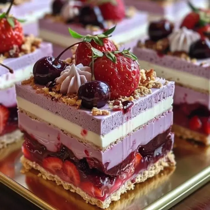 🍓🍰 Strawberry Berry Mousse Layer Cake