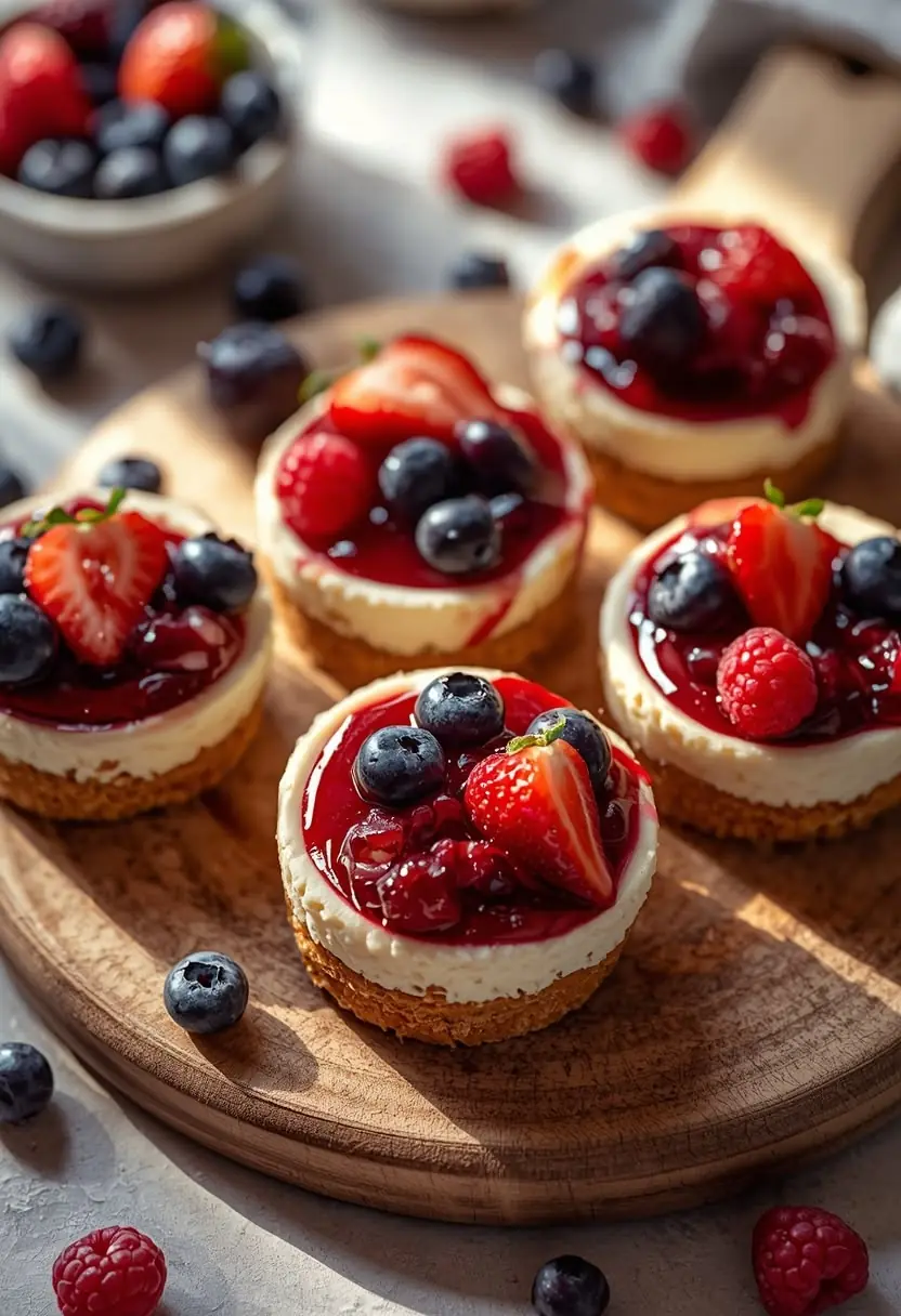 🍓 Mini Berry Cheesecakes
