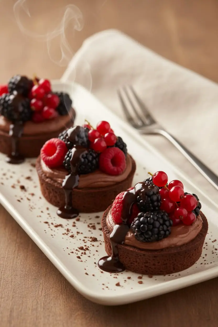 🍫 Chocolate Berry Mini Tarts