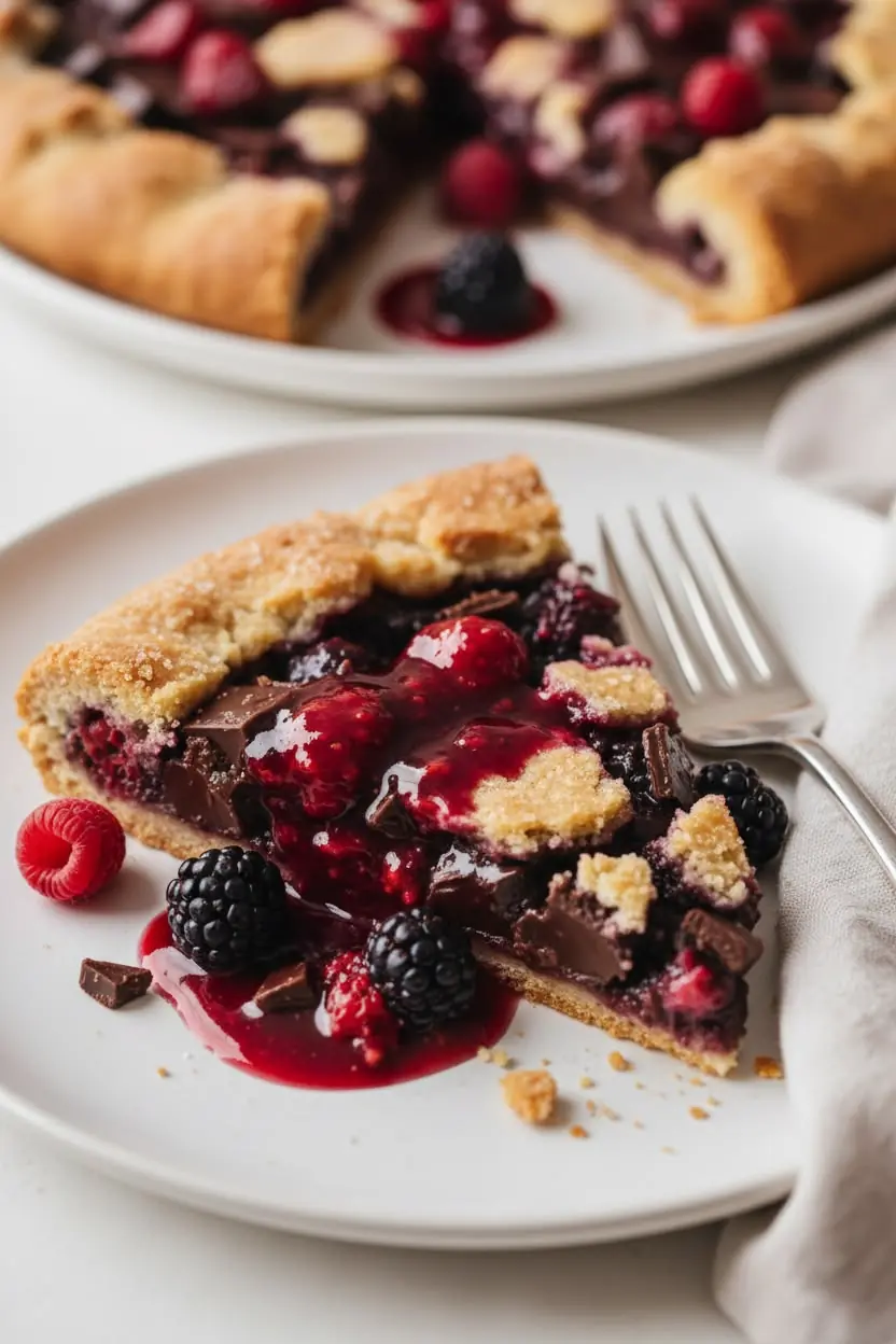 🍓🍫 Chocolate Berry Galette