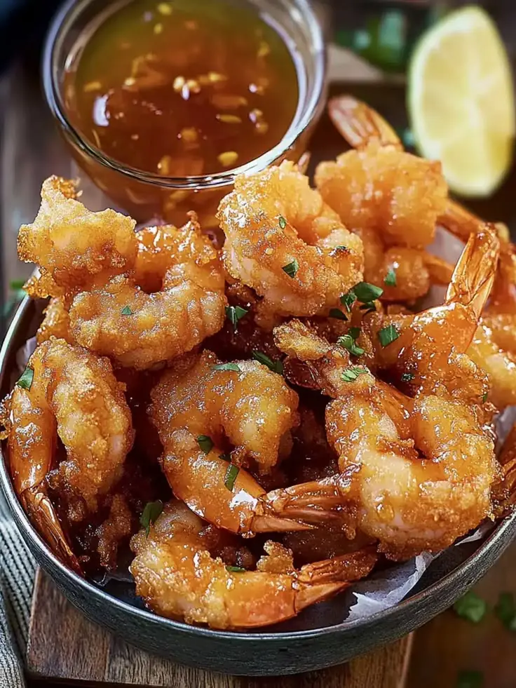 🍤🔥 Crispy Honey Garlic Shrimp