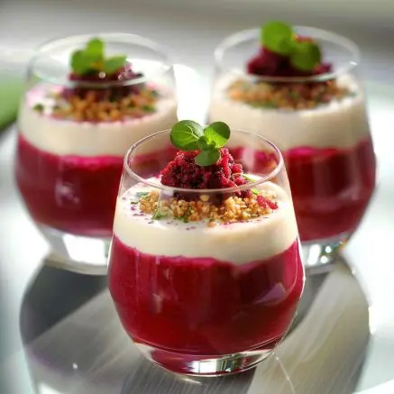 🥄 Beetroot & Goat Cheese Verrines