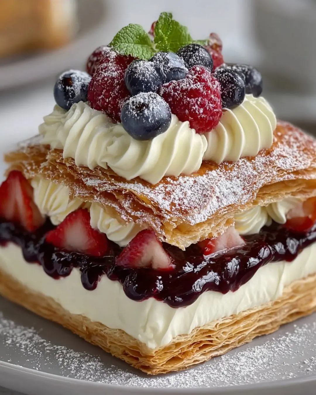 🥐 Berry Cream Mille-Feuille
