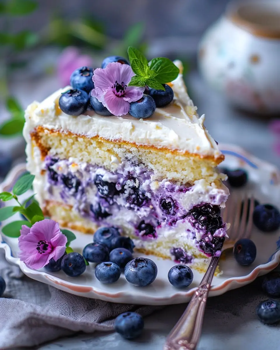 🫐 No-Bake Blueberry Cheesecake (Silky & Vibrant)