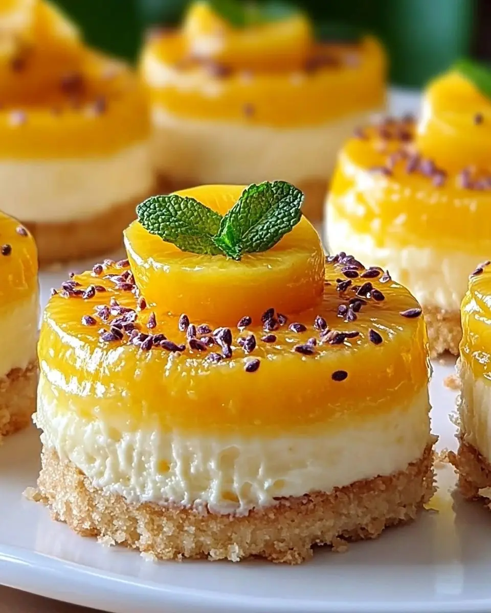 🥭✨ Mini Mango Cheesecake (No-Bake, Clean Layers)