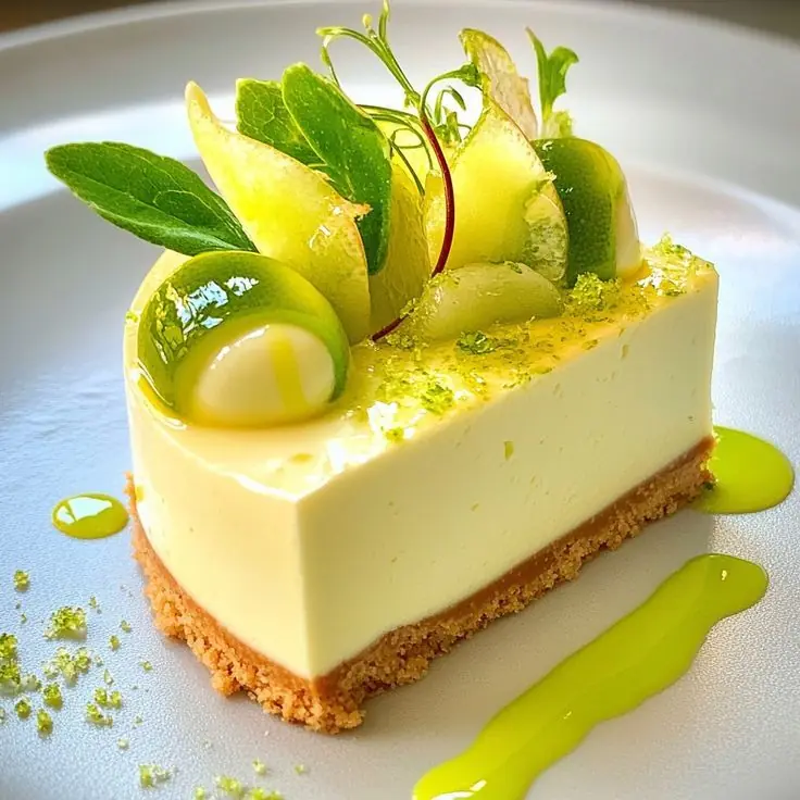 🍋✨ Lime Cheesecake (Fine Dining Style)