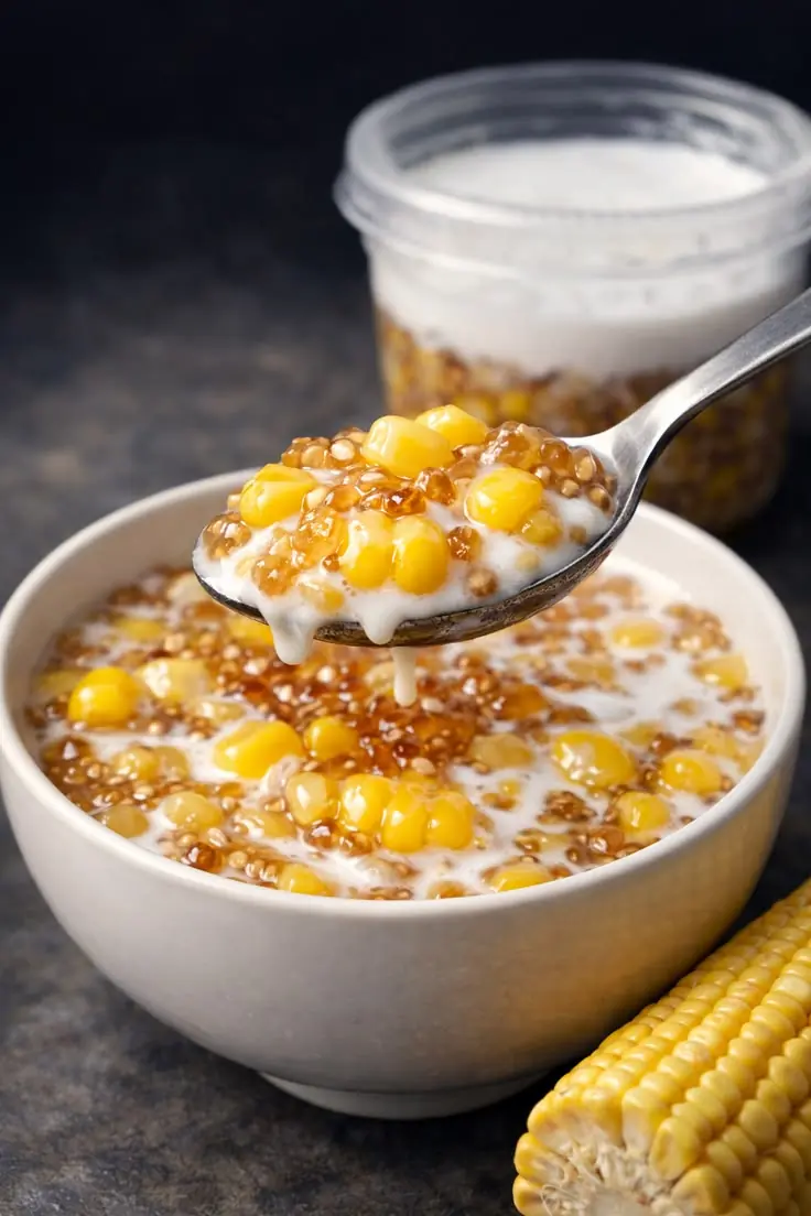 🌽🥥 Creamy Coconut Corn Tapioca (Sweet Comfort Bowl)