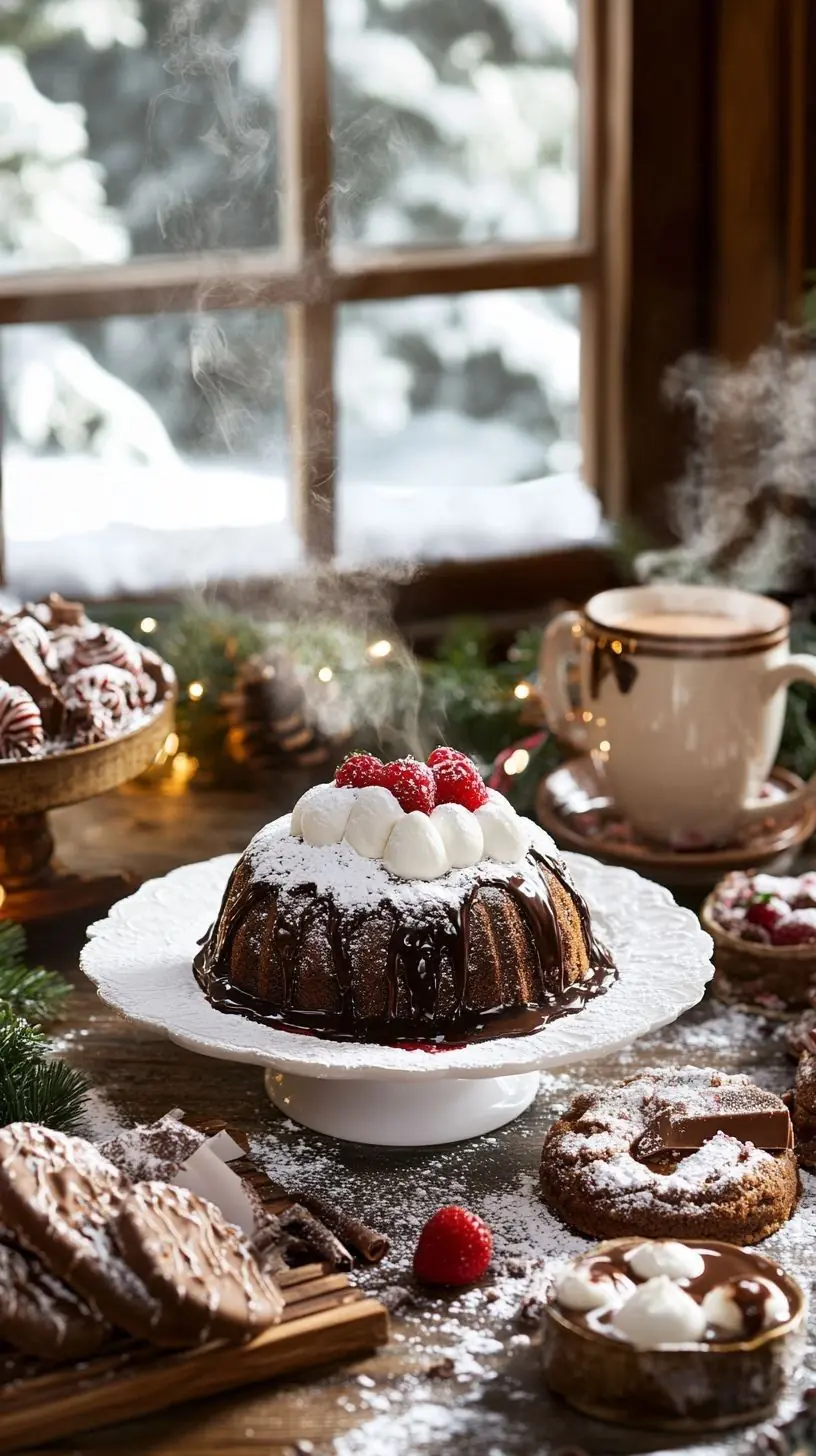 🍫❄️ Cozy Chocolate Lava Cake Vibes