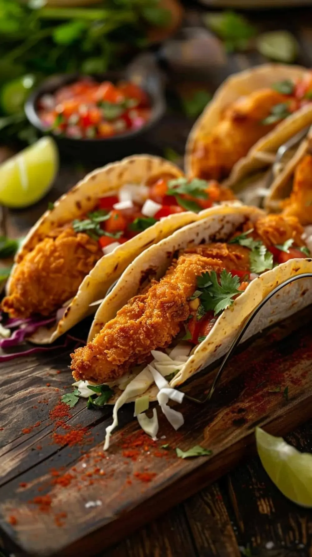 🌮🔥 CRISPY FRIED CHICKEN TACOS