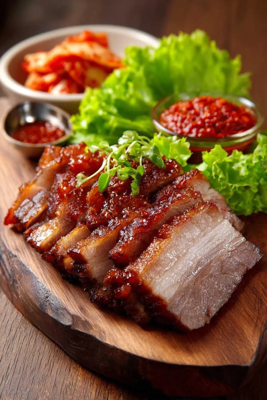 🔥🥓 Korean Spicy Grilled Pork Belly (Samgyeopsal with Chili Sauce)