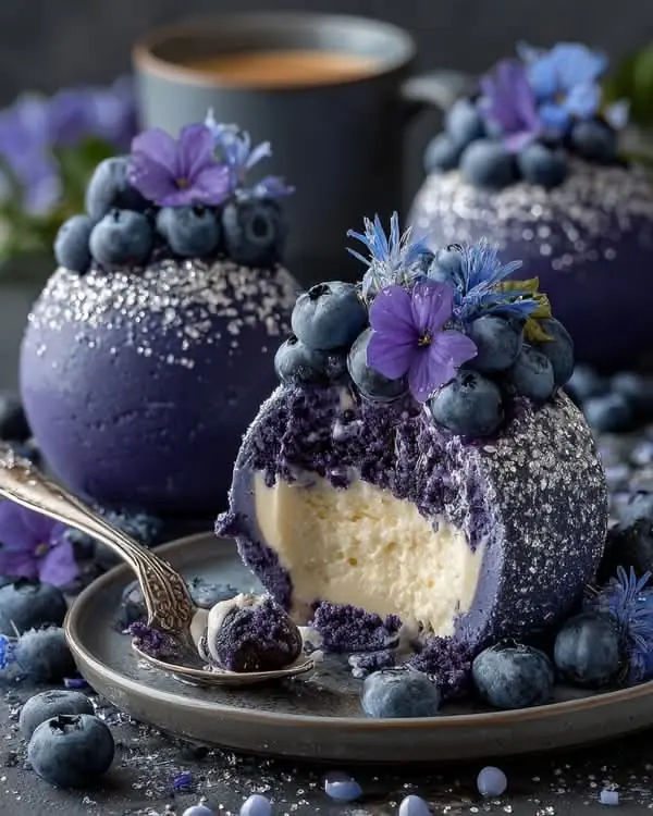 💜 BLUEBERRY MOUSSE CHEESECAKE BALLS