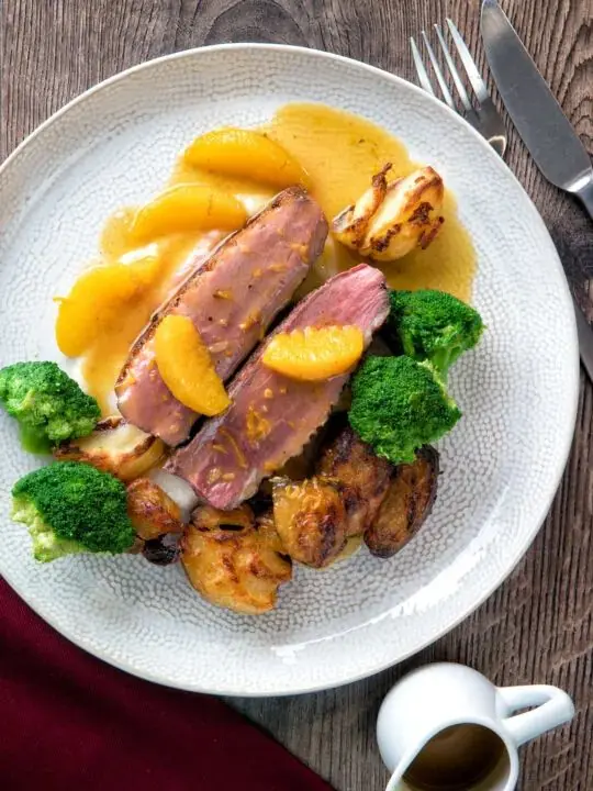 Pan-Seared Duck Breast with Orange Sauce