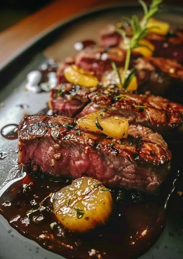 Pan-Seared Steak with Garlic Butter Sauce