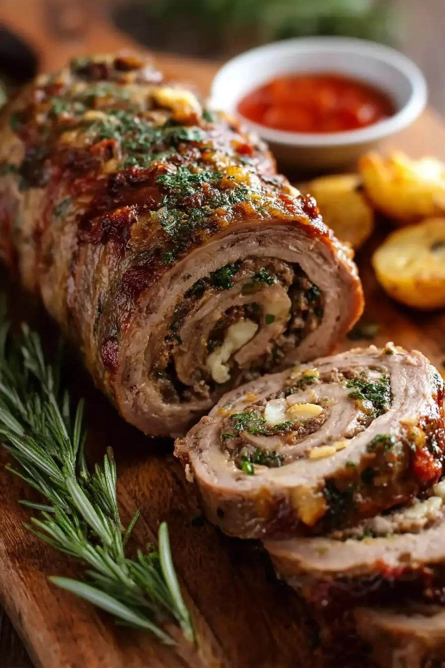 Stuffed Pork Roll