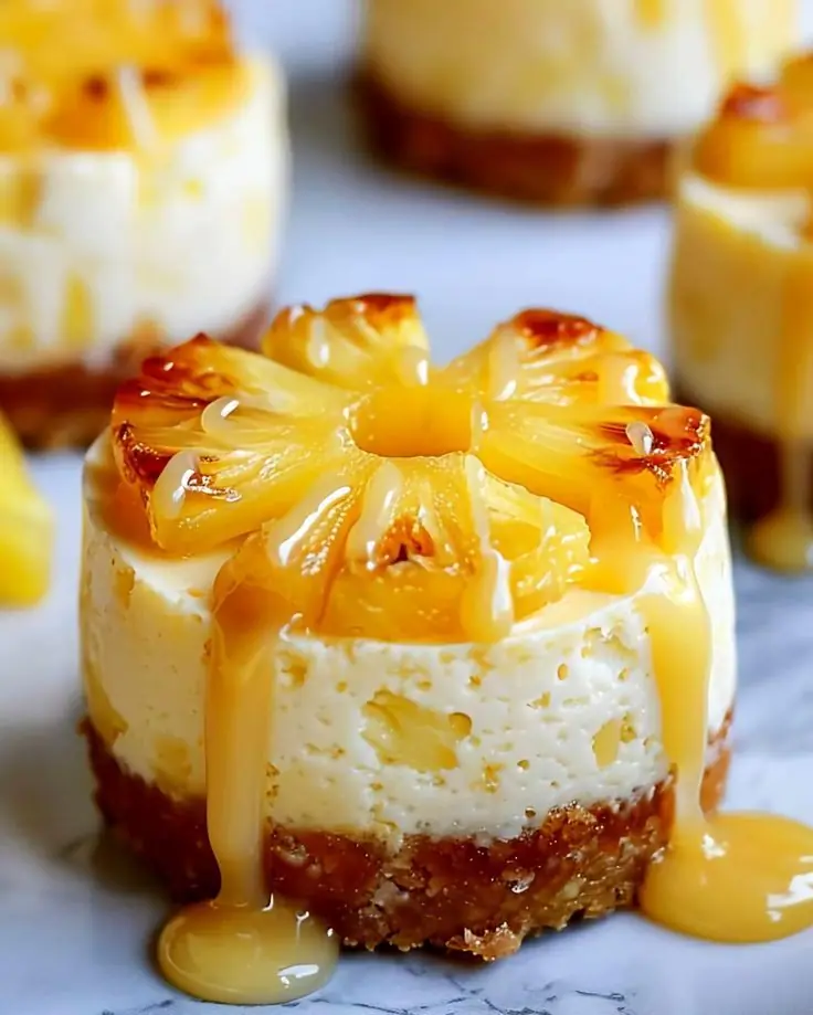Mini Pineapple Cheesecake
