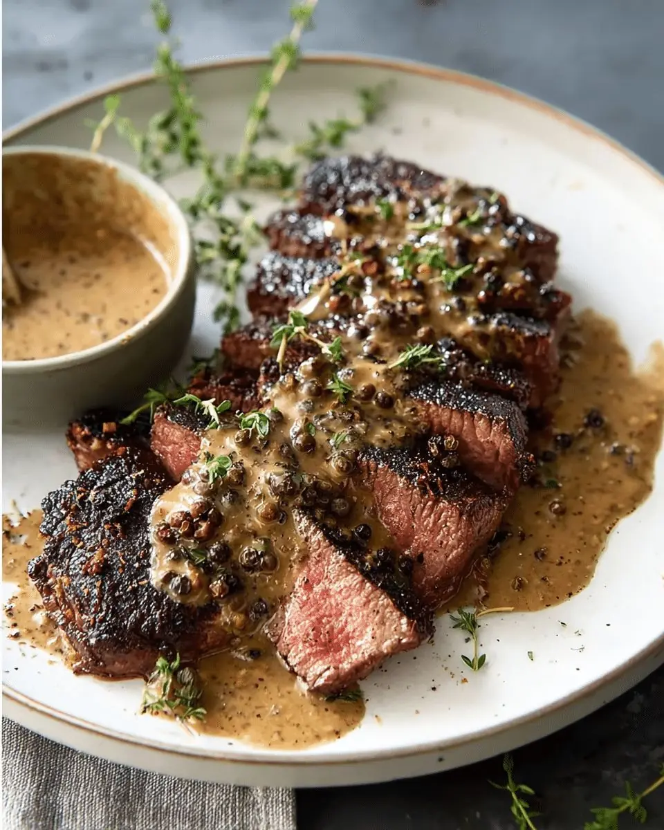 Peppercorn Steak with Creamy Sauce 🥩🔥