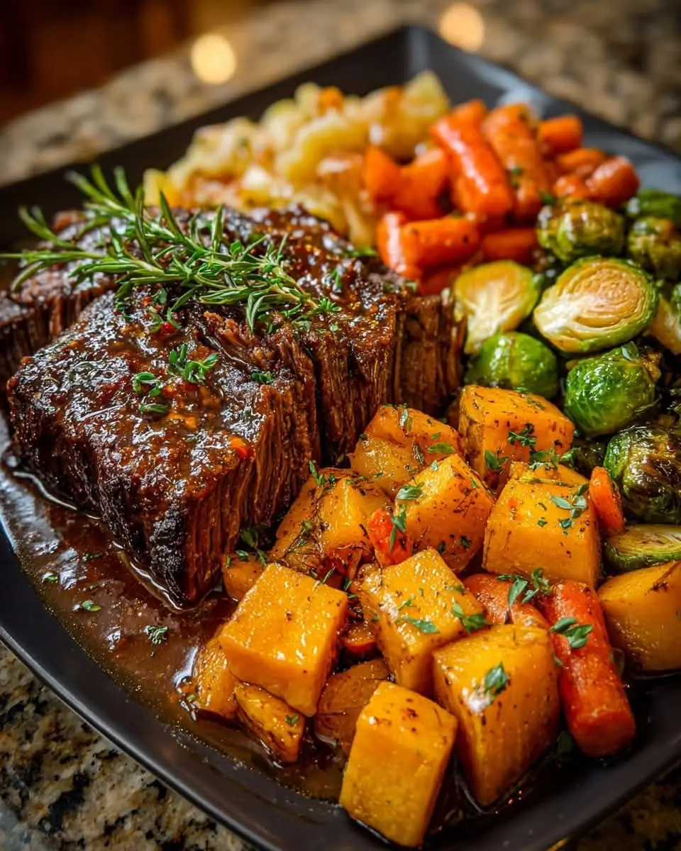 Garlic Butter Steak with Roasted Vegetables 🥩🔥