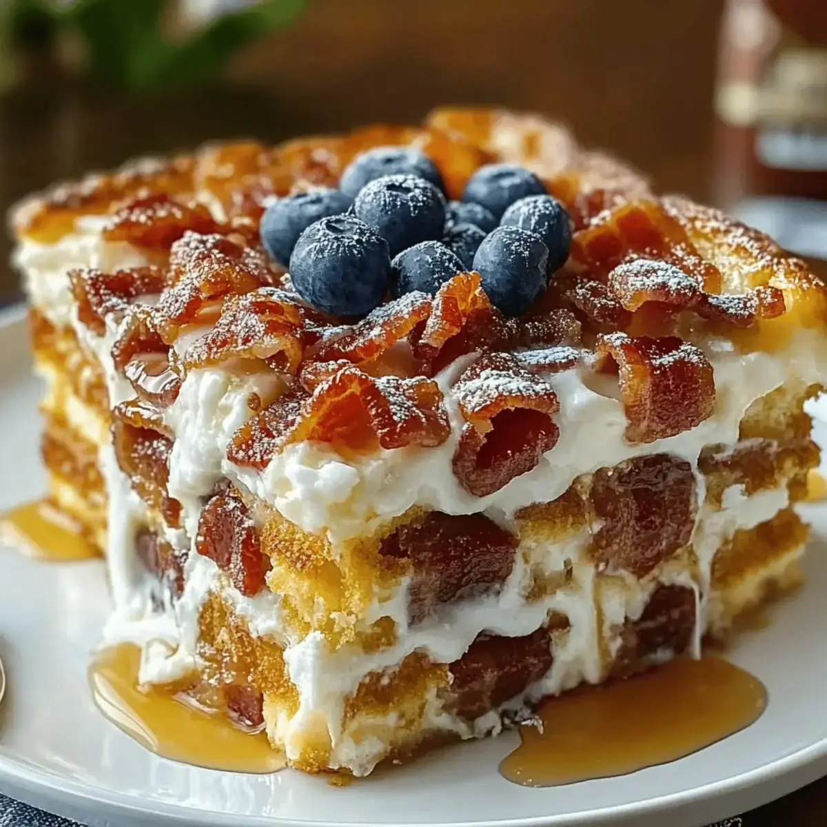 🧇 Stuffed Waffle French Toast Bake (Sweet & Savory)