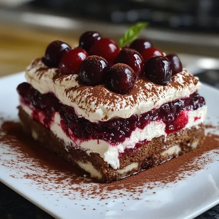 🍒🍫 Black Forest Tiramisu