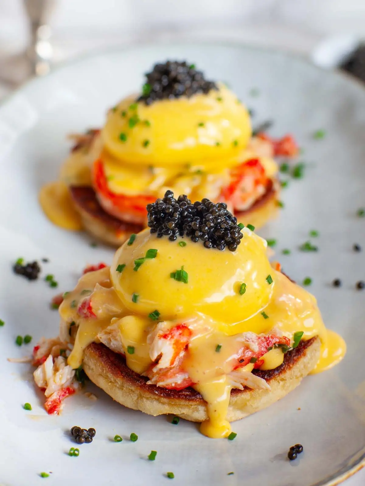 🦞 Lobster Eggs Benedict with Caviar