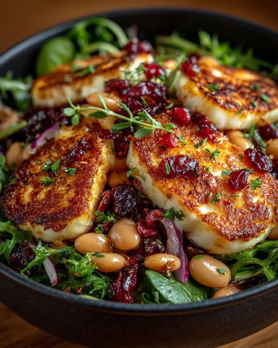 🧀 Crispy Halloumi Salad