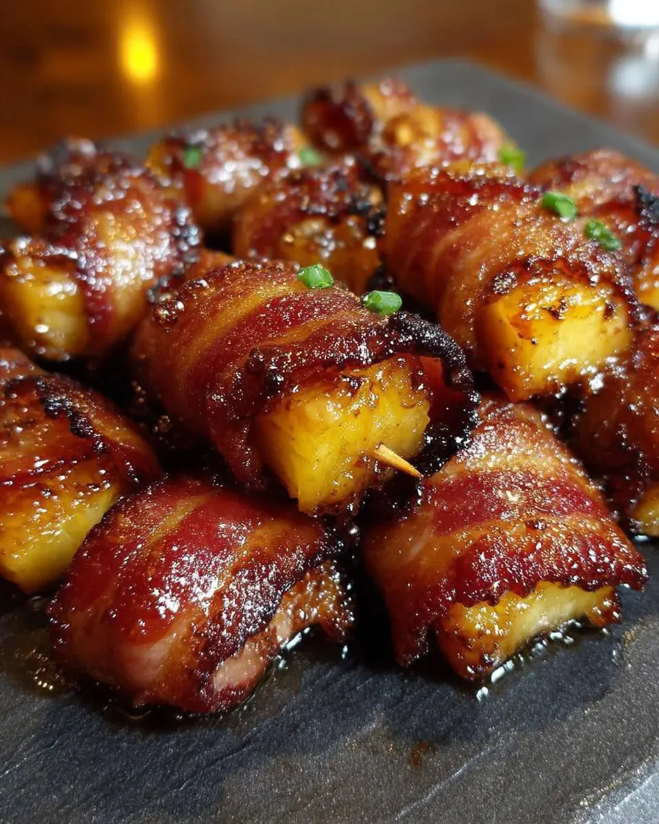 🥓 Bacon-Wrapped Pineapple Bites