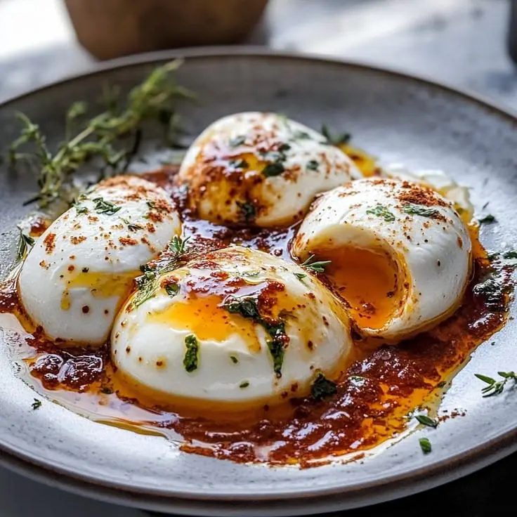 Turkish-Style Garlic Yogurt Eggs (Çılbır)