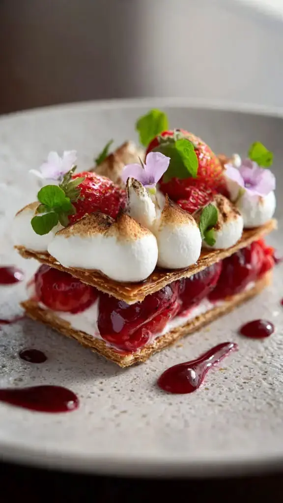 🍓 This Strawberry Mille-Feuille Looks Too Elegant To Eat
