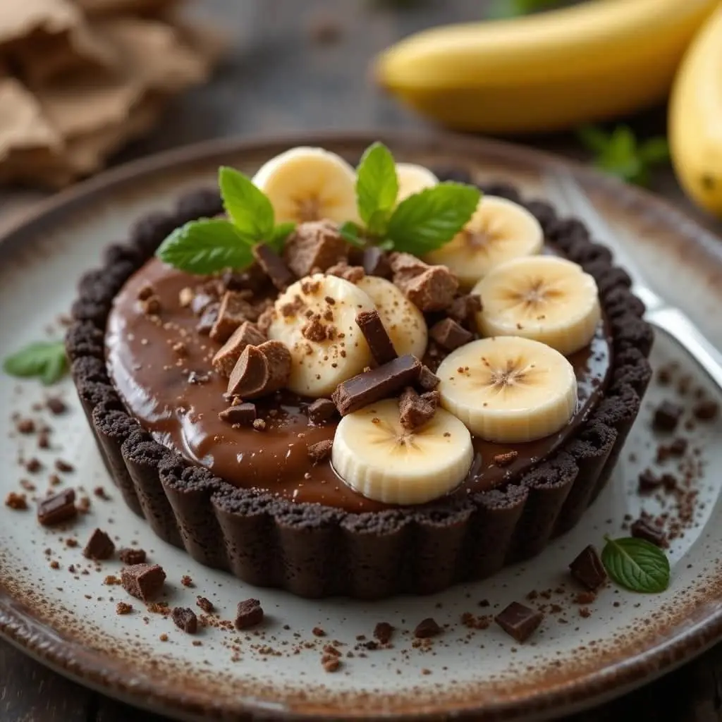 🍌 This Chocolate Banana Tart Looks Like The Kind Of Dessert People Dream About At 2AM