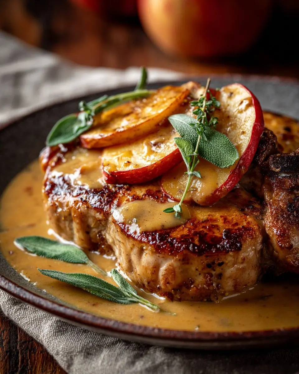 🍎 These Creamy Apple Pork Chops Look Like Peak Comfort Food