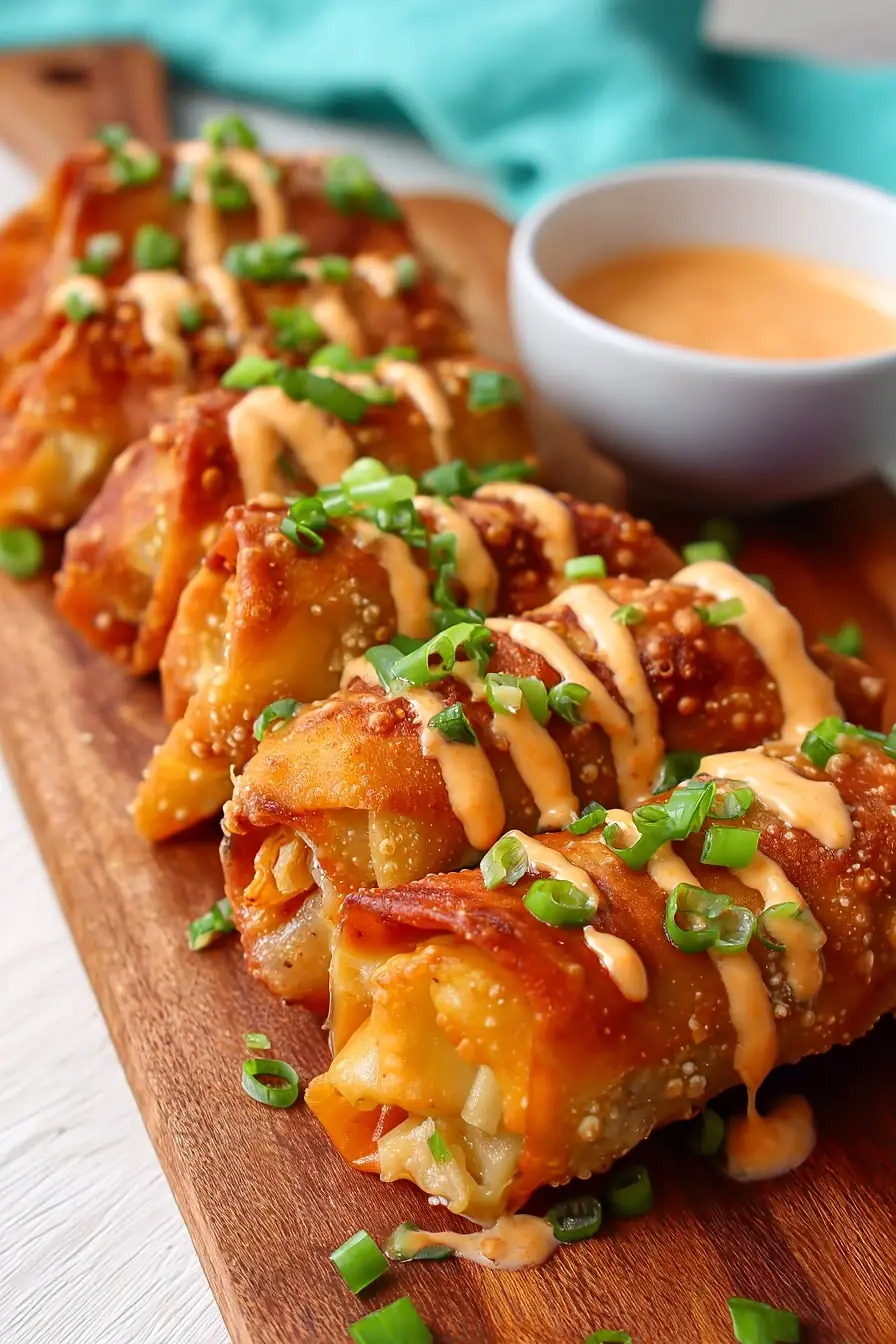 Crispy Cheeseburger Egg Rolls