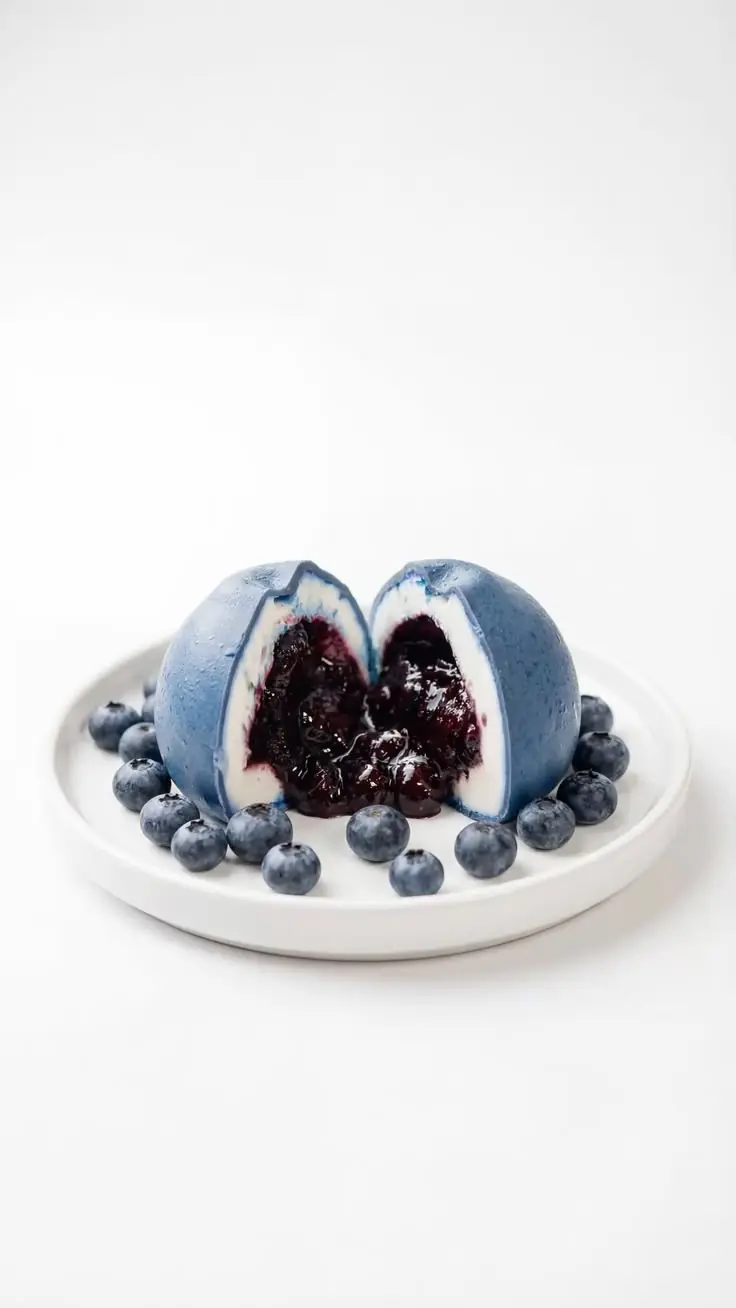 Blueberry Lava Cheesecake Mochi