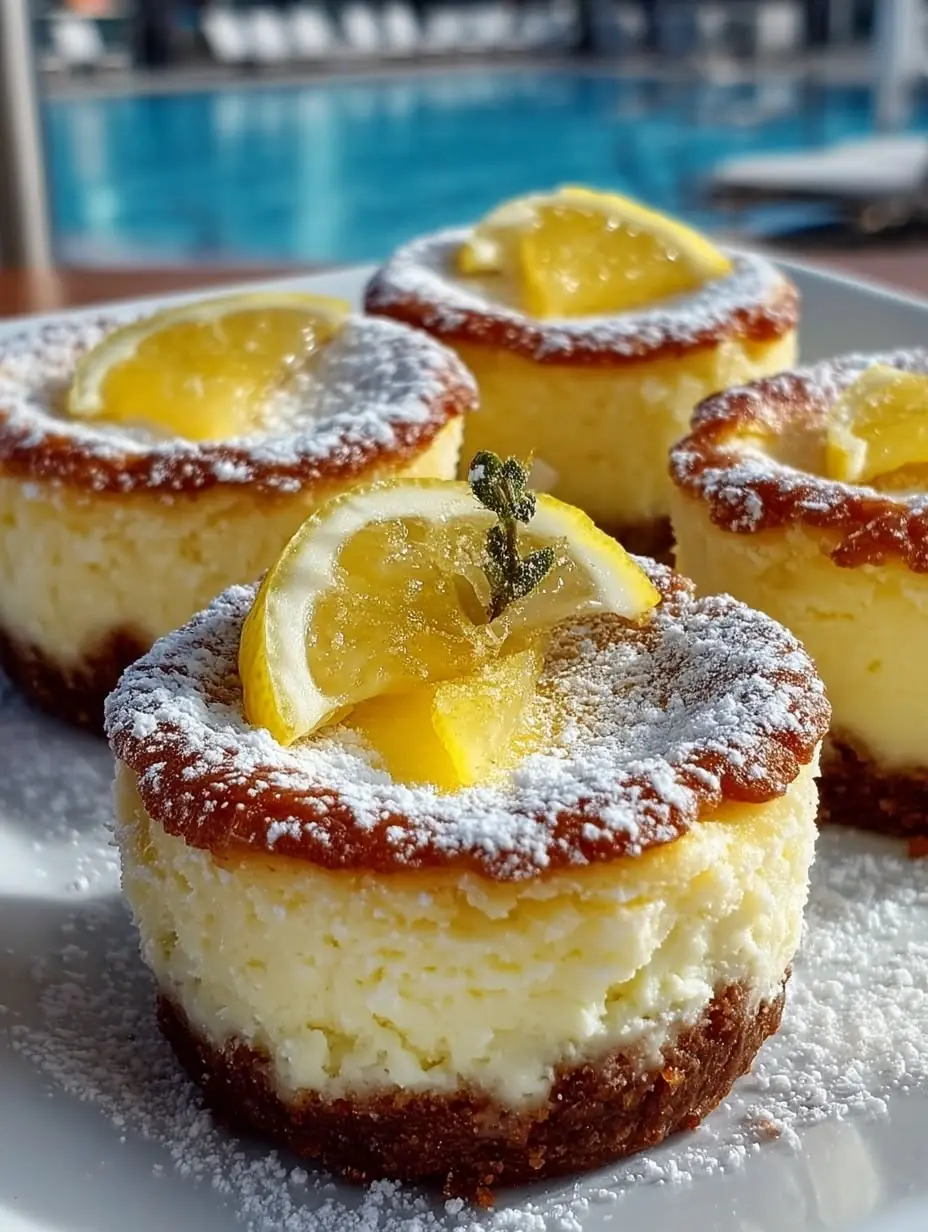 Mini Lemon Cheesecakes