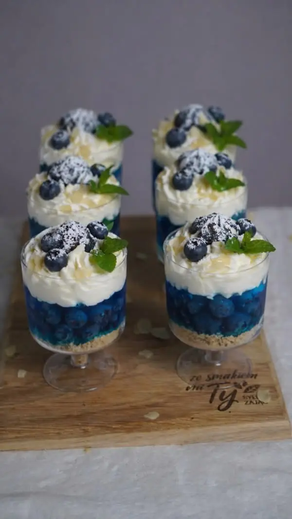 Blueberry Cream Dessert Cups