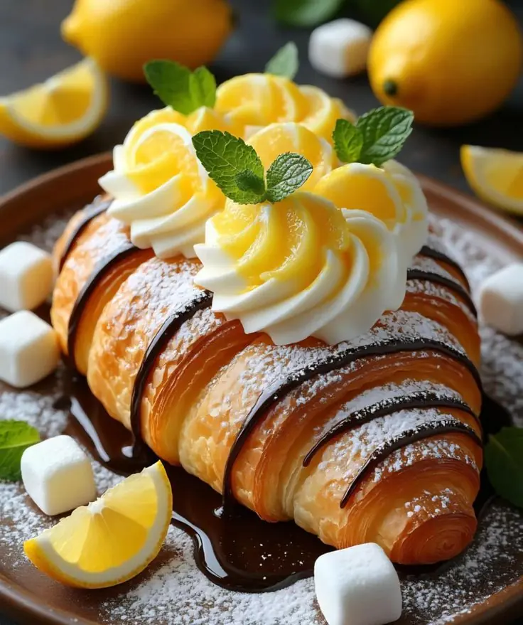 Lemon Cream Croissants